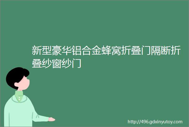 新型豪华铝合金蜂窝折叠门隔断折叠纱窗纱门